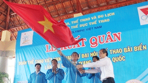 Local athletes join 3rd Asian Beach Games in China