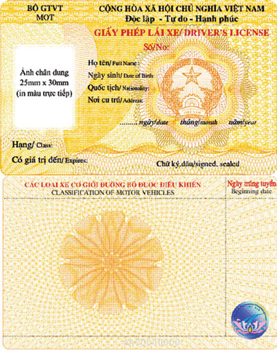 Chuẩn bị sẵn sàng cấp Giấy phép lái xe mới trong tháng 7 2012