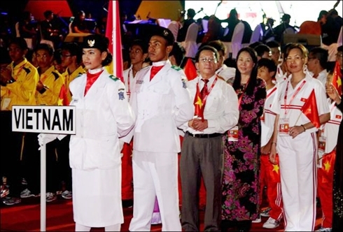 La délégation vietnamienne aux 4e Jeux scolaires de l ASEAN