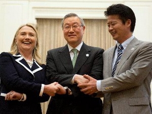 Dialogue trilatéral entre Japon, Corée du Nord et États-Unis au Cambodge