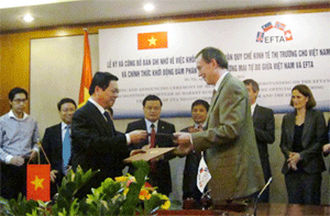 Vietnam and EFTA countries start free trade agreement talks