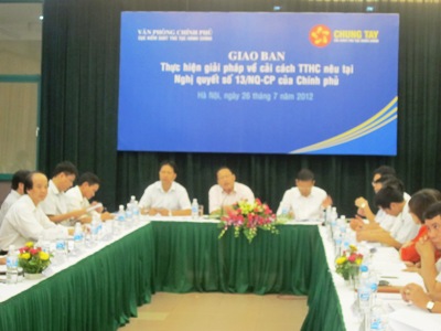 Đẩy nhanh việc thực thi các phương án đơn giản hóa thủ tục hành chính