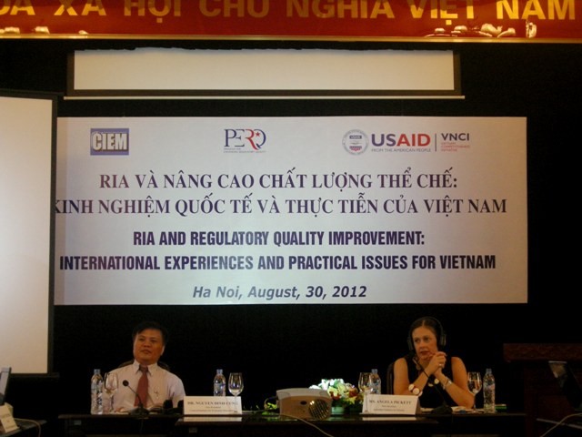 Workshop on RIA and Regulatory Quality Improvement in Hanoi