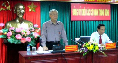 Tổng Bí thư Nguyễn Phú Trọng Tiếp tục nâng cao vị thế, vai trò của Đảng bộ Khối các cơ quan Trung ương