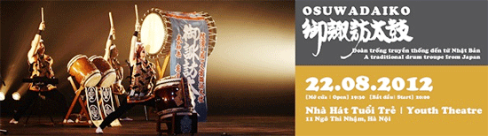 Professional Japanese drum troupe to play in Vietnam