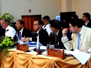 Conférence des officiels de haut rang de l ASEM au Laos