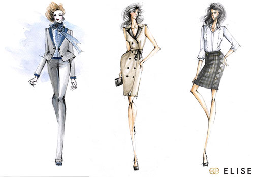 Elise autumn winter fashion week 2012