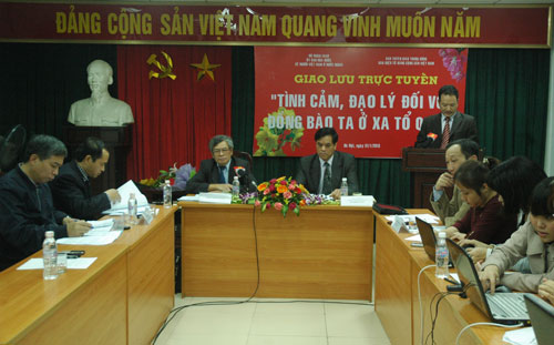 Giao lưu trực tuyến “Tình cảm, đạo lý đối với đồng bào ta ở xa Tổ quốc”