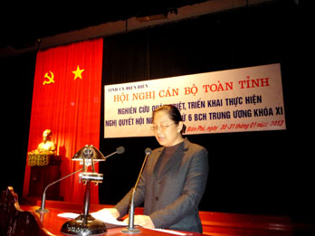 Điện Biên Quán triệt, triển khai thực hiện Nghị quyết Trung ương 6
