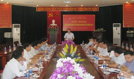 Vĩnh Phúc Giao ban công tác khoa giáo quý III năm 2013