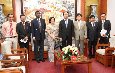 越南公安部长陈大光会见印度驻越大使