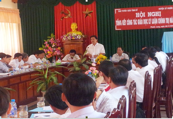 Bạc Liêu Tổng kết công tác giáo dục lý luận chính trị 2013