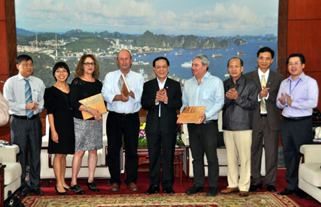 以色列拉马内盖夫地区和本古里安大学工作代表团访问广宁省