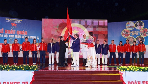 SEA Games 27  Départ des sportifs vietnamiens