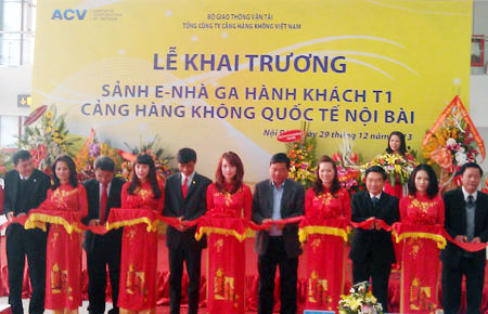 Noi Bai international airport expanded T1 passenger terminal opens