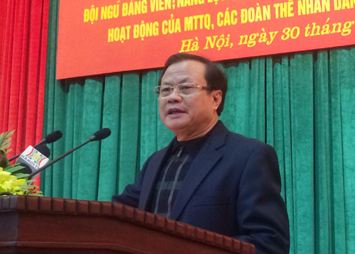 Bí thư Thành ủy Hà Nội Công tác tổ chức cán bộ là khâu đột phá