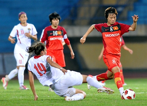 Foot féminin  le Vietnam en route vers le Mondial 2015