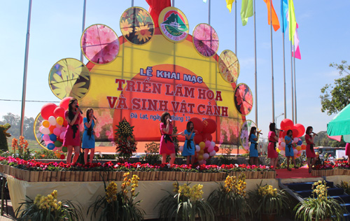 Flower and ornamental plant exhibition 2013 opens in Da Lat