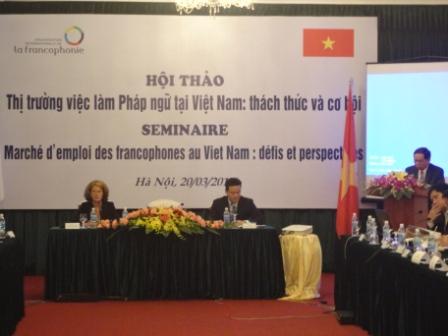Colloque sur le marché d’emploi des francophones au Vietnam