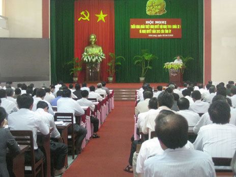 Vĩnh Long Triển khai, quán triệt Nghị quyết Trung ương 6 khoá XI