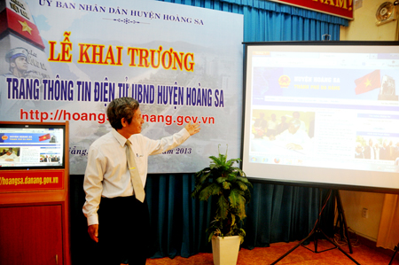 Khai trương Trang thông tin điện tử huyện đảo Hoàng Sa Đà Nẵng