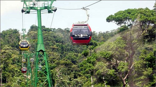 Toc Tien Waterfall-Indochine cable car line operational