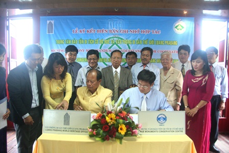 Patrimoine culturel coopération entre Hue et Luang Prabang