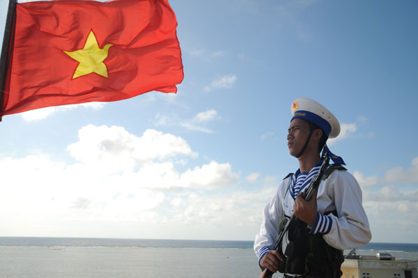 Photos and exhibits about sea and island sovereignty displayed