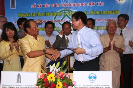 Patrimoine culturel coopération entre Huê et Luang Prabang