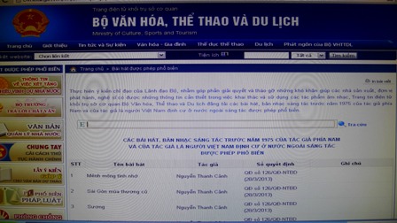 Thêm 52 bài hát được phép phổ biến