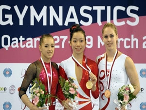 2013年体操世界杯多哈站 潘氏河清夺金牌