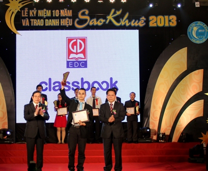 Giải pháp sách giáo khoa điện tử Classbook đạt danh hiệu Sao Khuê 2013