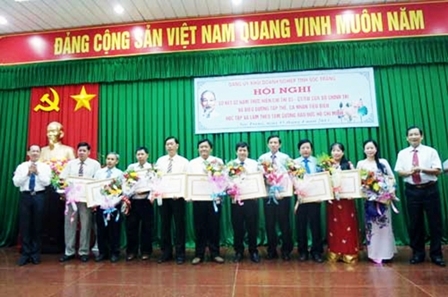Sóc Trăng Nhiều điển hình tiêu biểu trong việc làm theo gương Bác