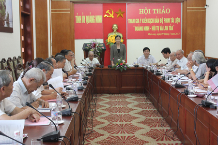 Hội thảo tham gia ý kiến kịch bản bộ phim tài liệu Quảng Ninh – Hội tụ và lan tỏa