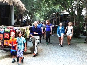 Tourist attractions packed with holiday-makers