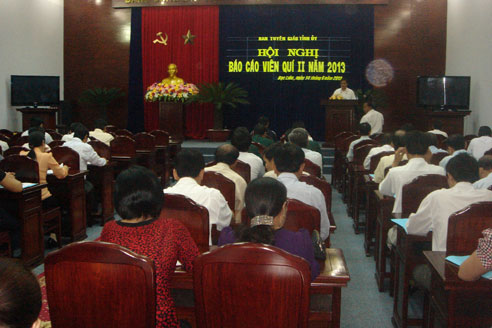 Bạc Liêu Hội nghị Báo cáo viên quý II 2013