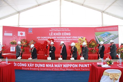Construction of third Nippon Paint factory begins in Vinh Phuc