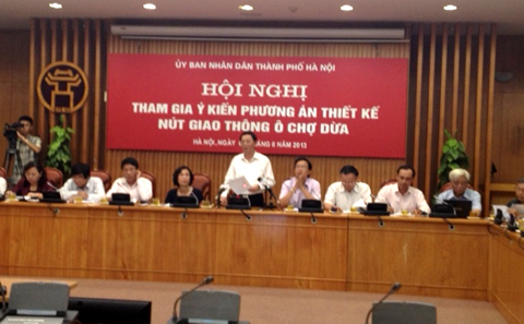 Đã có tiếng nói chung về phương án thiết kế Dự án cầu vượt nút giao thông Ô Chợ Dừa