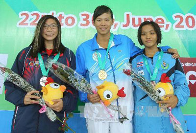 2013年第五届东南亚学生运动会 越南游泳运动员勇夺三金