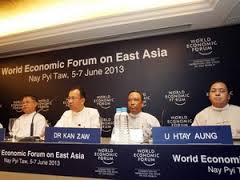 Ouverture du Forum économique mondial sur l Asie de l Est au Myanmar