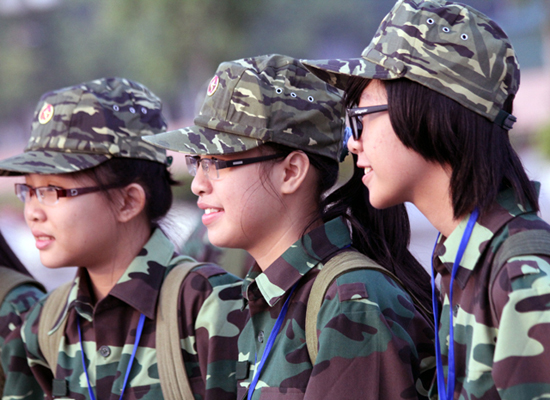 Small soldiers eager for army course