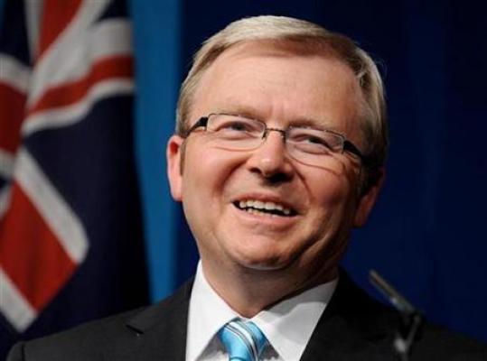 Kevin Rudd becomes Australian PM