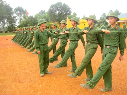 Chiến sĩ mới trên thao trường