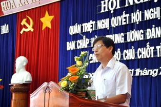 Khánh Hòa Quán triệt Nghị quyết Trung ương 7 khóa XI cho cán bộ chủ chốt