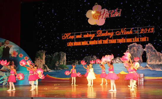 Quảng Ninh Hội thi Họa mi vàng và Liên hoan múa, khiêu vũ thể thao thiếu nhi