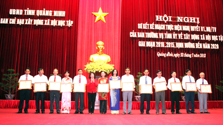 Quảng Ninh Sơ kết kế hoạch thực hiện Nghị quyết 01-NQ TV của BTV Tỉnh ủy về xây dựng xã hội học tập
