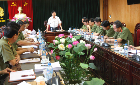 Đoàn kiểm tra của Bộ Chính trị làm việc với Đảng ủy Tổng cục Xây dựng lực lượng - Công an nhân dân