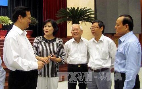 Đoàn kiểm tra của Bộ Chính trị làm việc với Ban Thường vụ Thành ủy TP Hồ Chí Minh