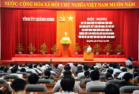 Quảng Ninh triển khai thực hiện Nghị quyết Trung ương 7 khóa XI