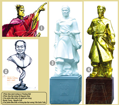 De futures sculptures des plus célèbres généraux vietnamiens